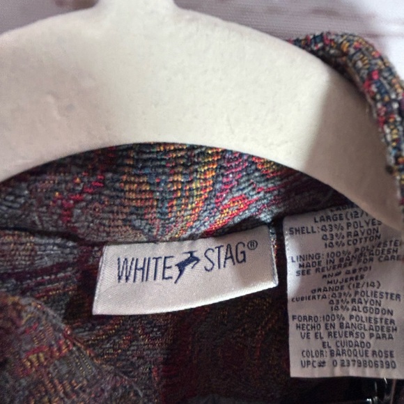 White Stag Vintage 1990s/2000s Y2K Floral Paisley Tapestry Vest Size L - Picture 3 of 5